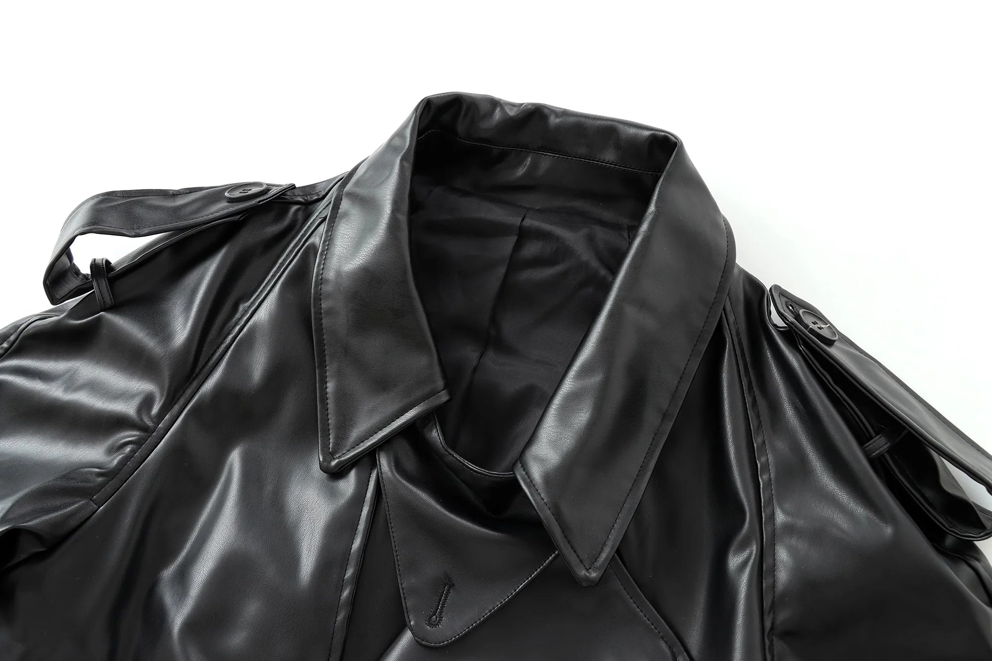 MUJER Faux Leather Bomber Jackets for Women Fashion Cropped Jacket Woman Streetwear Outerwears Long Sleeve Jacket Women Coats