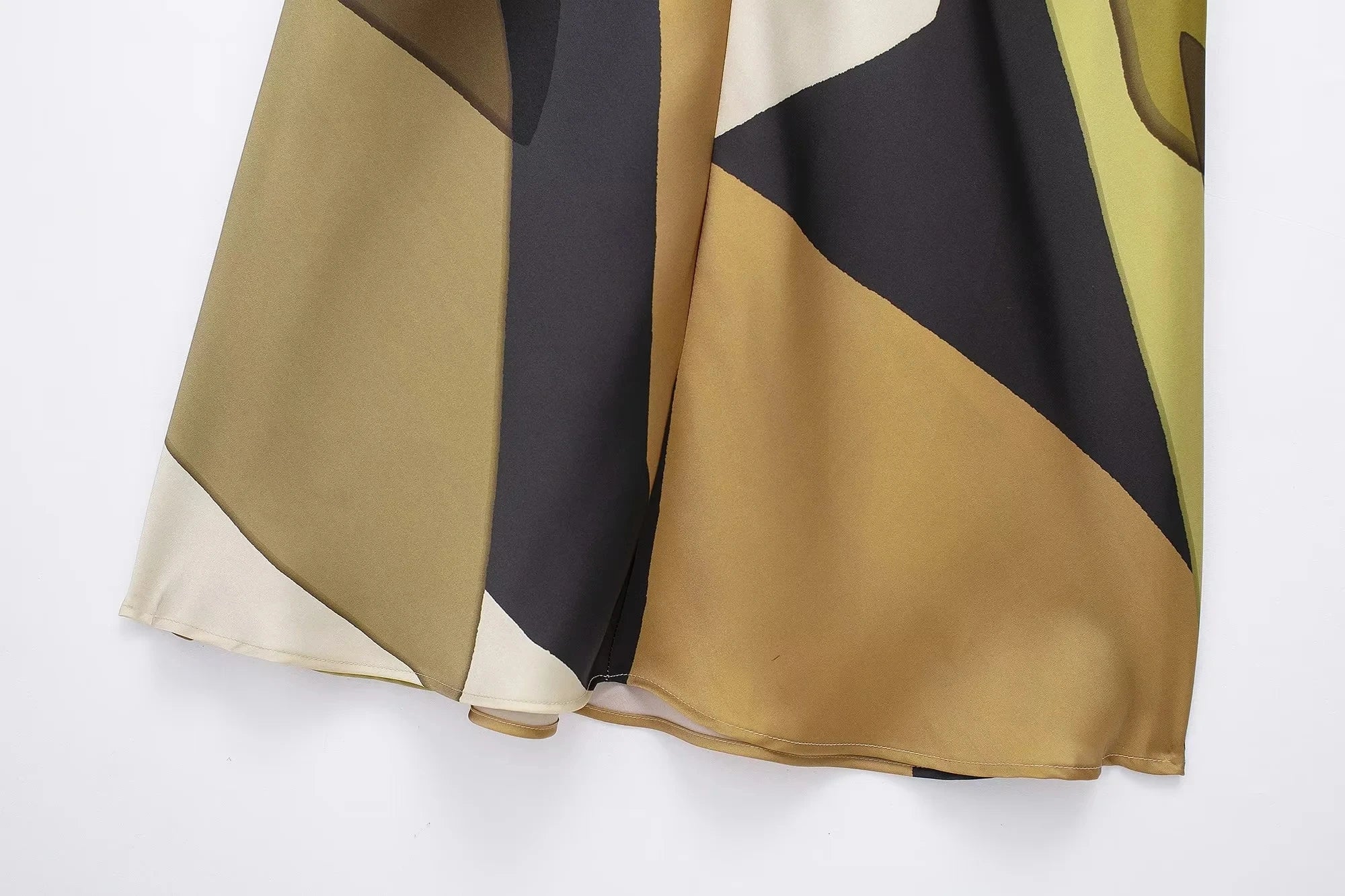 TRAFZA 2024 Summer Women Dress Fashion Vintage Print O-Neck Midi Dress Waist Cinched Casual Chic Woman Elegant Dresses