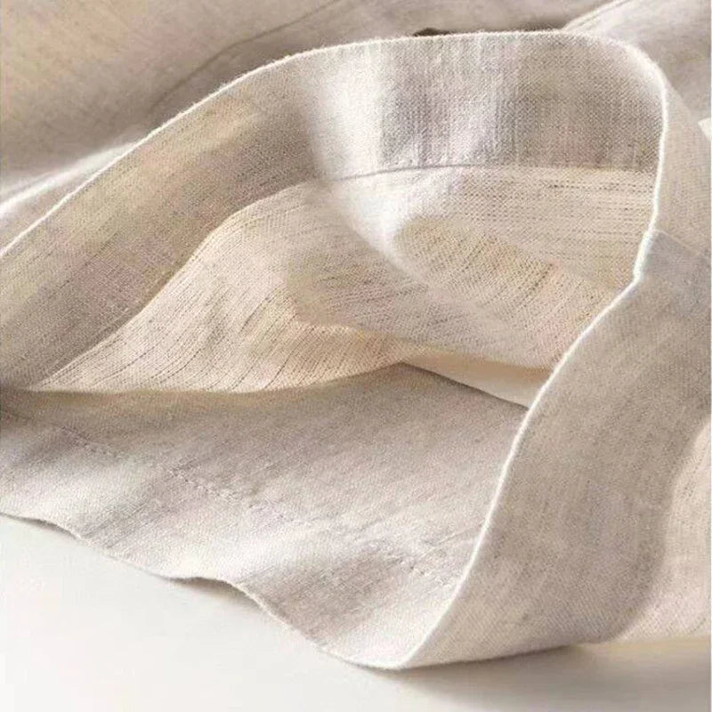 Summer Baggy Cotton Linen Pants Women Elegant High Waist White Wide Leg Pants Woman Casual Loose Straight Full Trousers Female