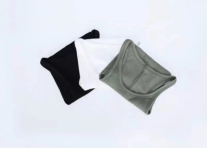 Solid Color Basic Ribbed Knitted Tank Top Women Summer Vintage Sleeveless Camis 90s Cool Girls Streetwear Green Soft Tees